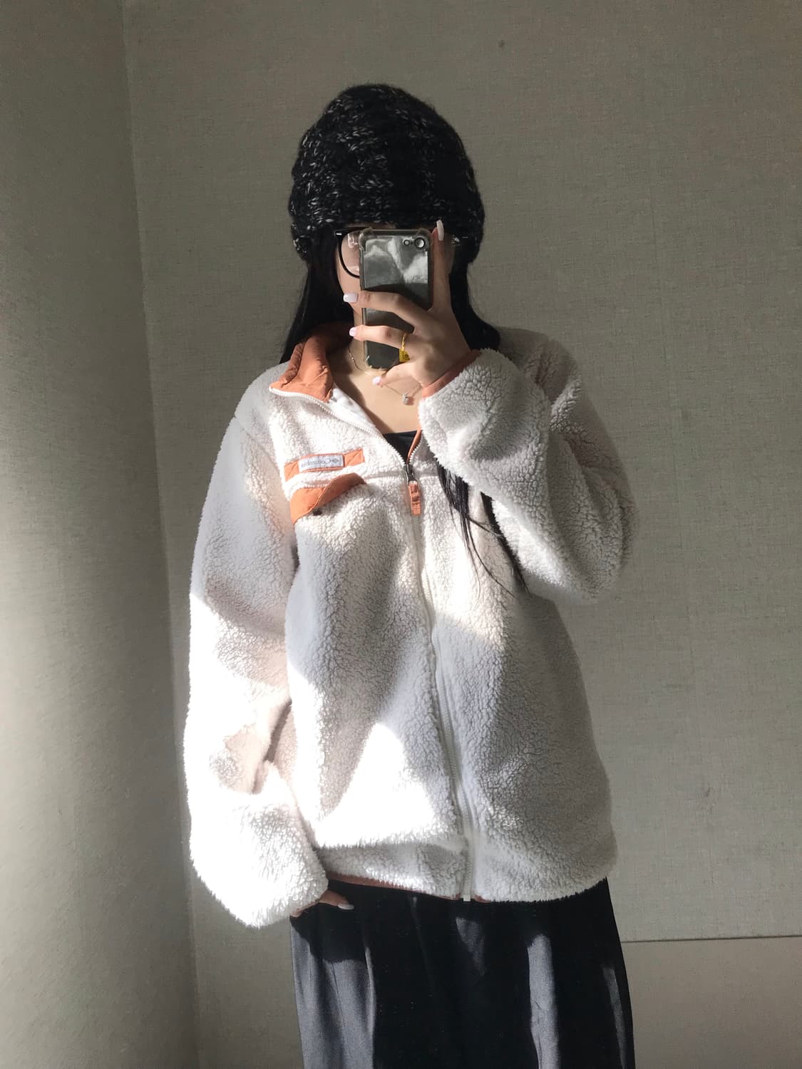 콜롬비아 아이보리 후리스 상품이미지5