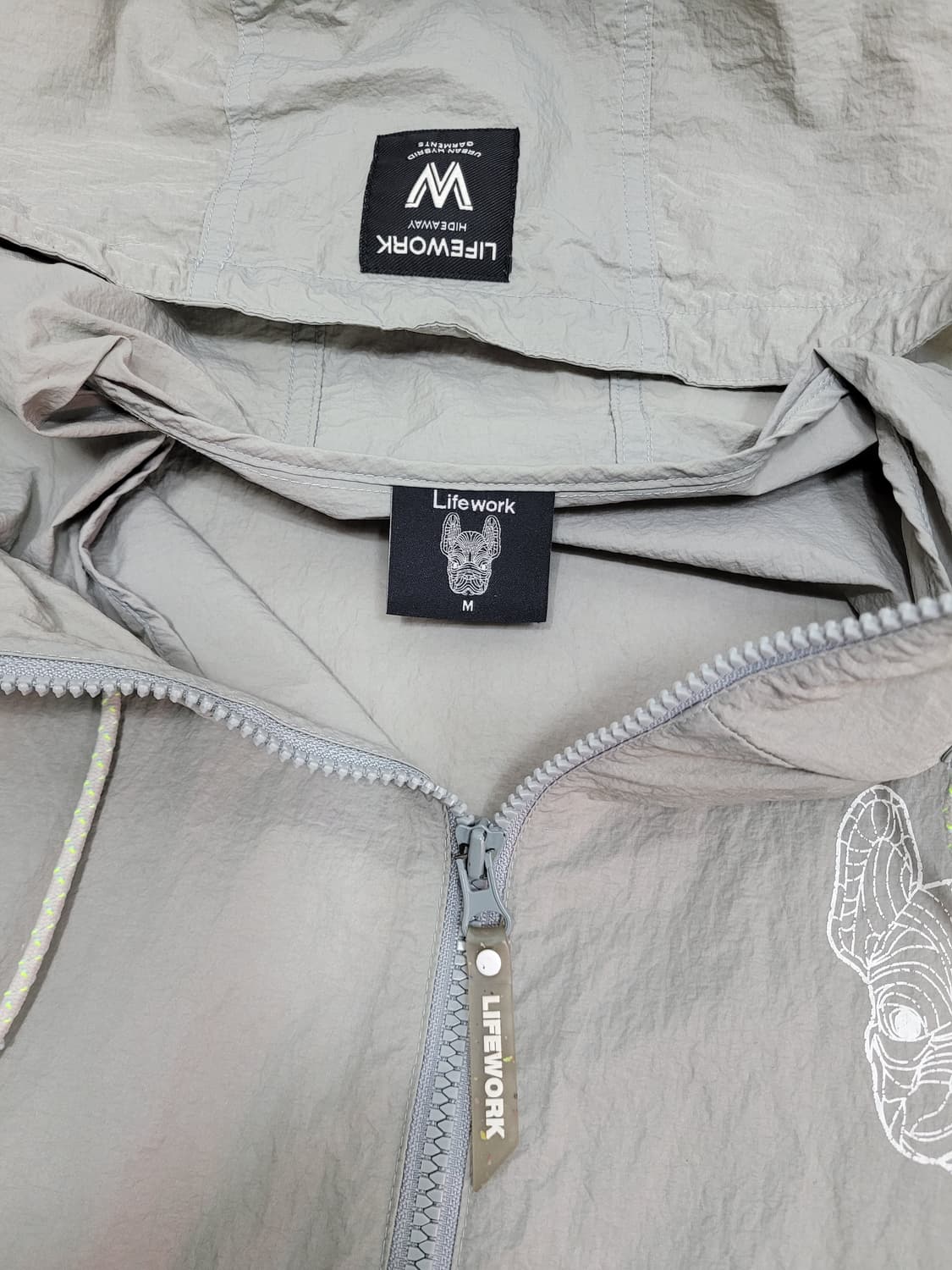 라이프워크 메쉬포켓 후드 아노락 / 남 M (117) 라이트 그레이
 상품이미지8