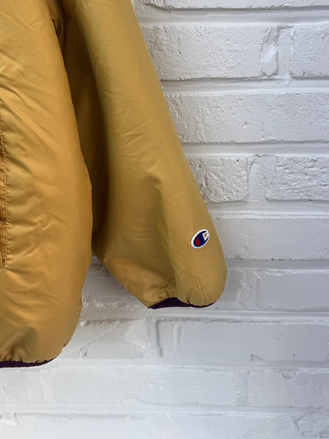 챔피온 아이보리 옐로우 리버시블 후리스  상품이미지5