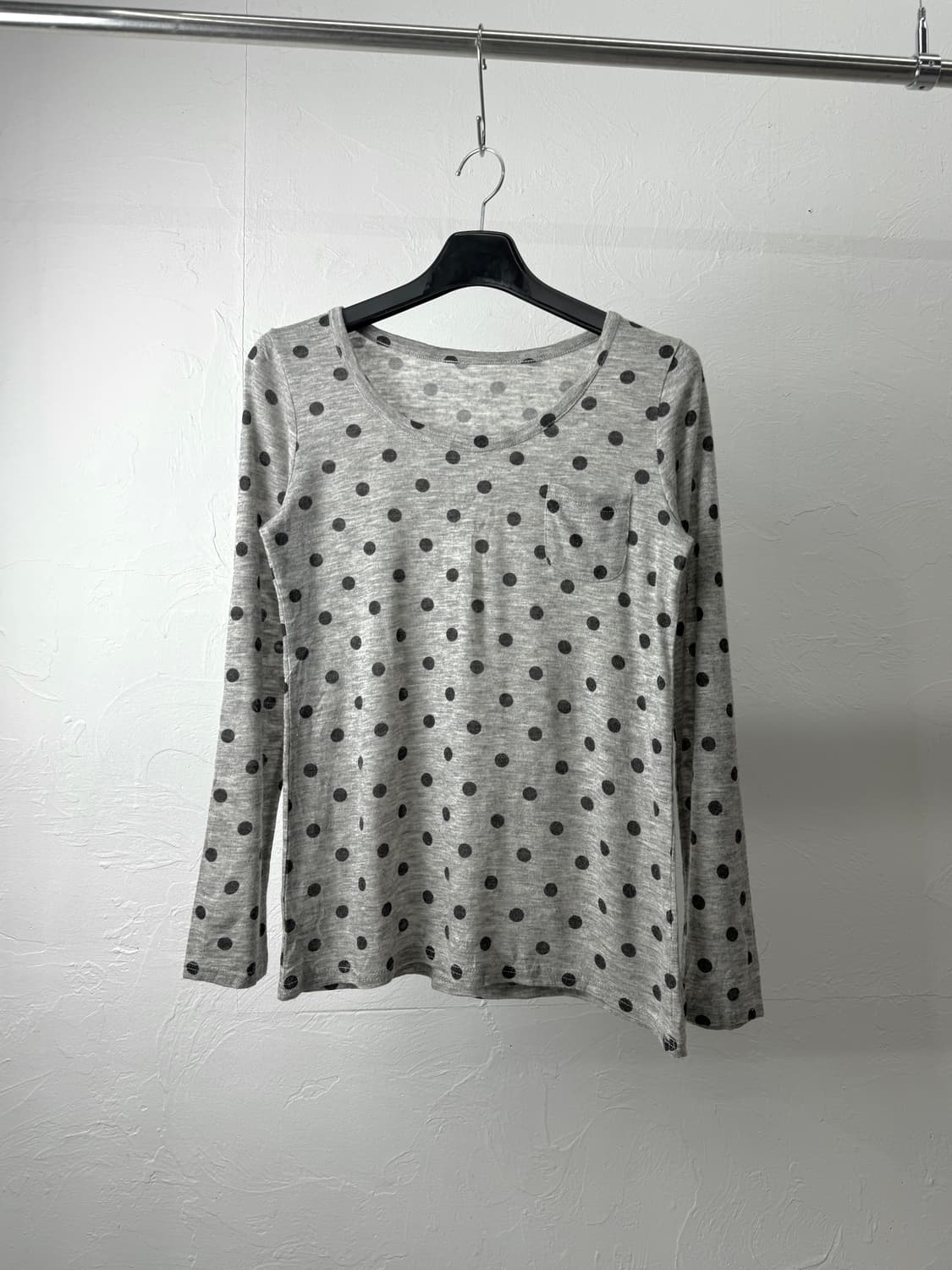 JPN 도트 롱 슬리브 상품이미지1