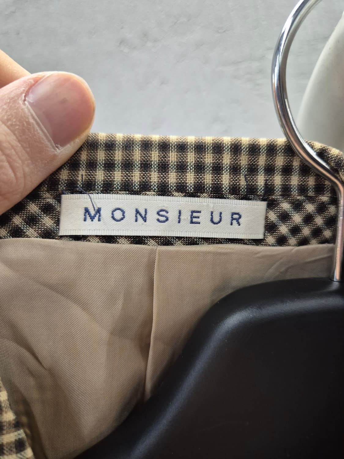 지방시 체크무늬 자켓 100 상품이미지4