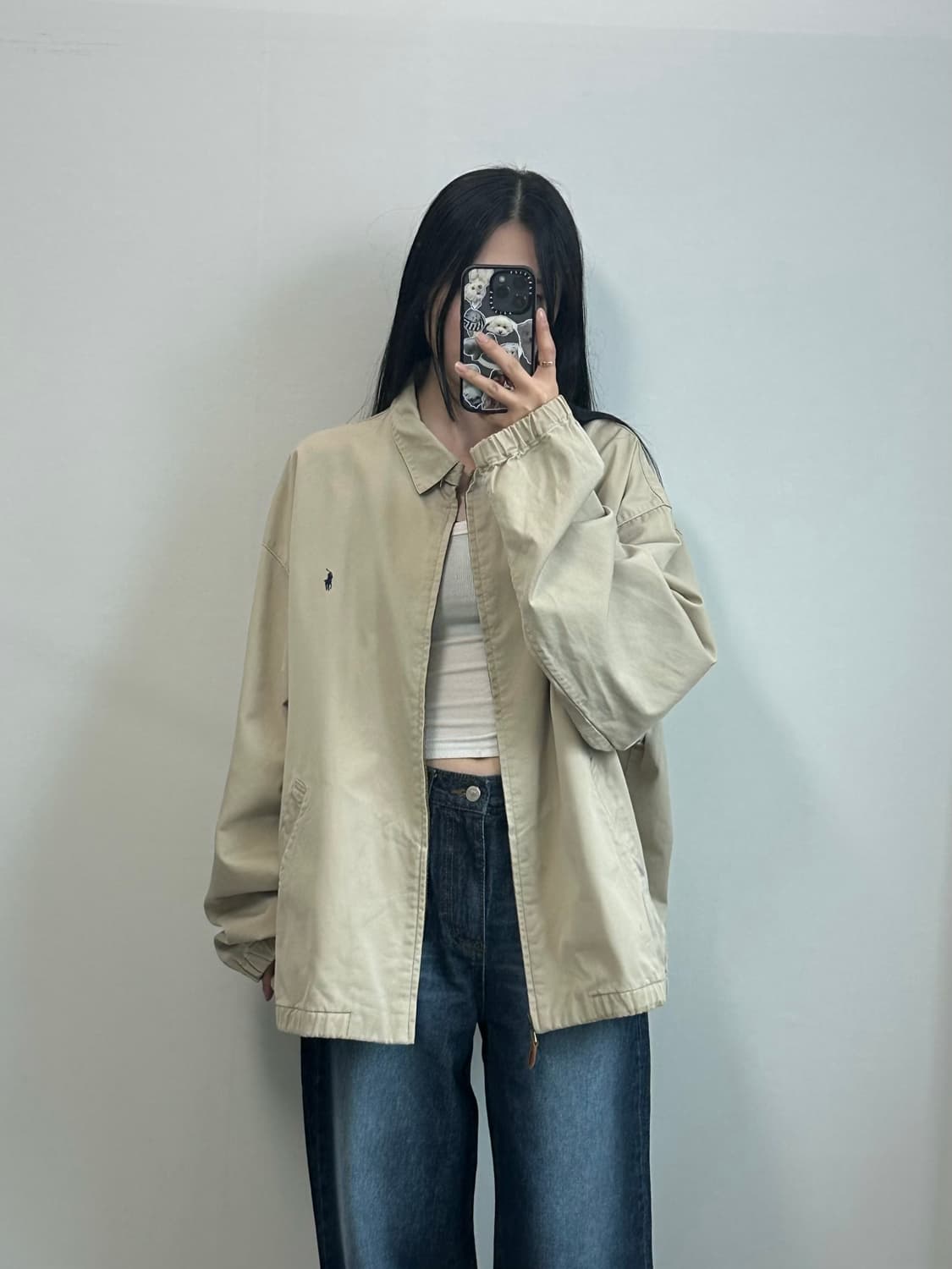 폴로 랄프로렌 베이지 스윙톱 해링턴 자켓 상품이미지1