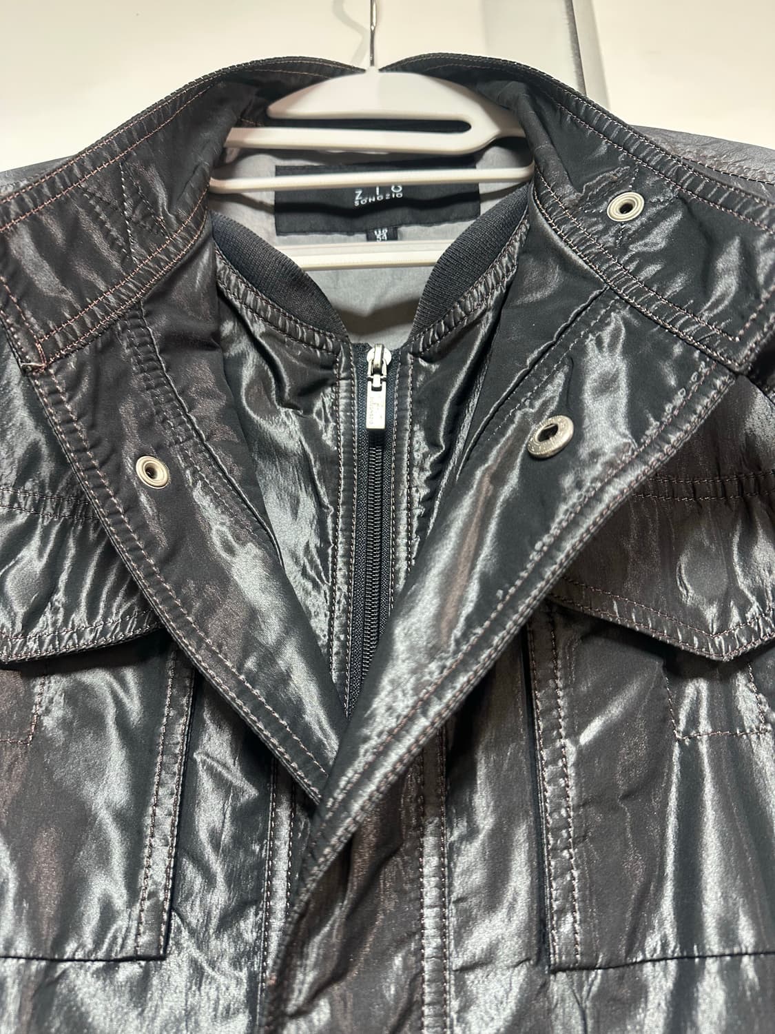 지오 송지오 유광 블랙 이중 자켓 상품이미지3