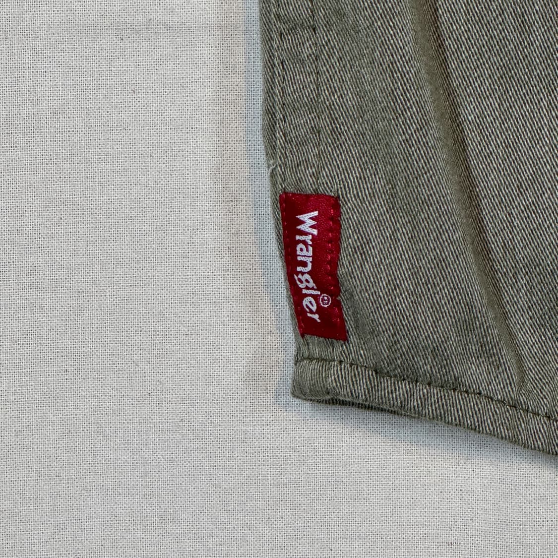 XL) Wrangler 랭글러 투포켓 워크웨어 코튼 셔츠 올리브 상품이미지6