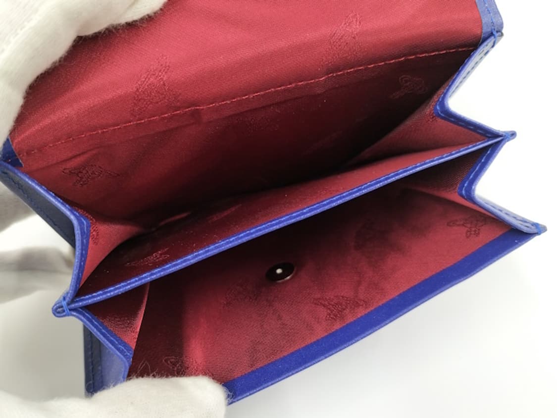 비비안 웨스트우드 가죽 지갑 블루 상품이미지9