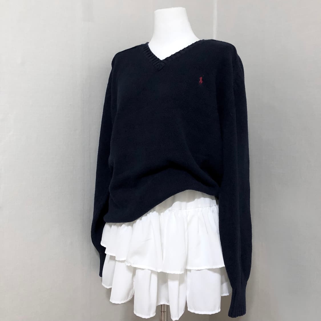 폴로 네이비 아방 니트 M 상품이미지1