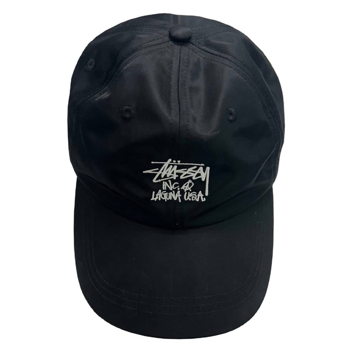 스투시 나일론 6판넬캡 블랙 상품이미지1