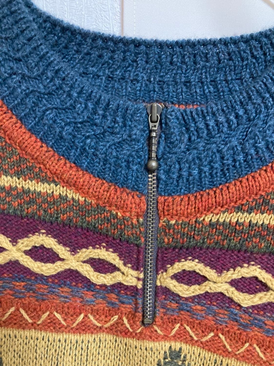 대장급)스노위피크 빈티지 반집업 니트/snowy peak 상품이미지6