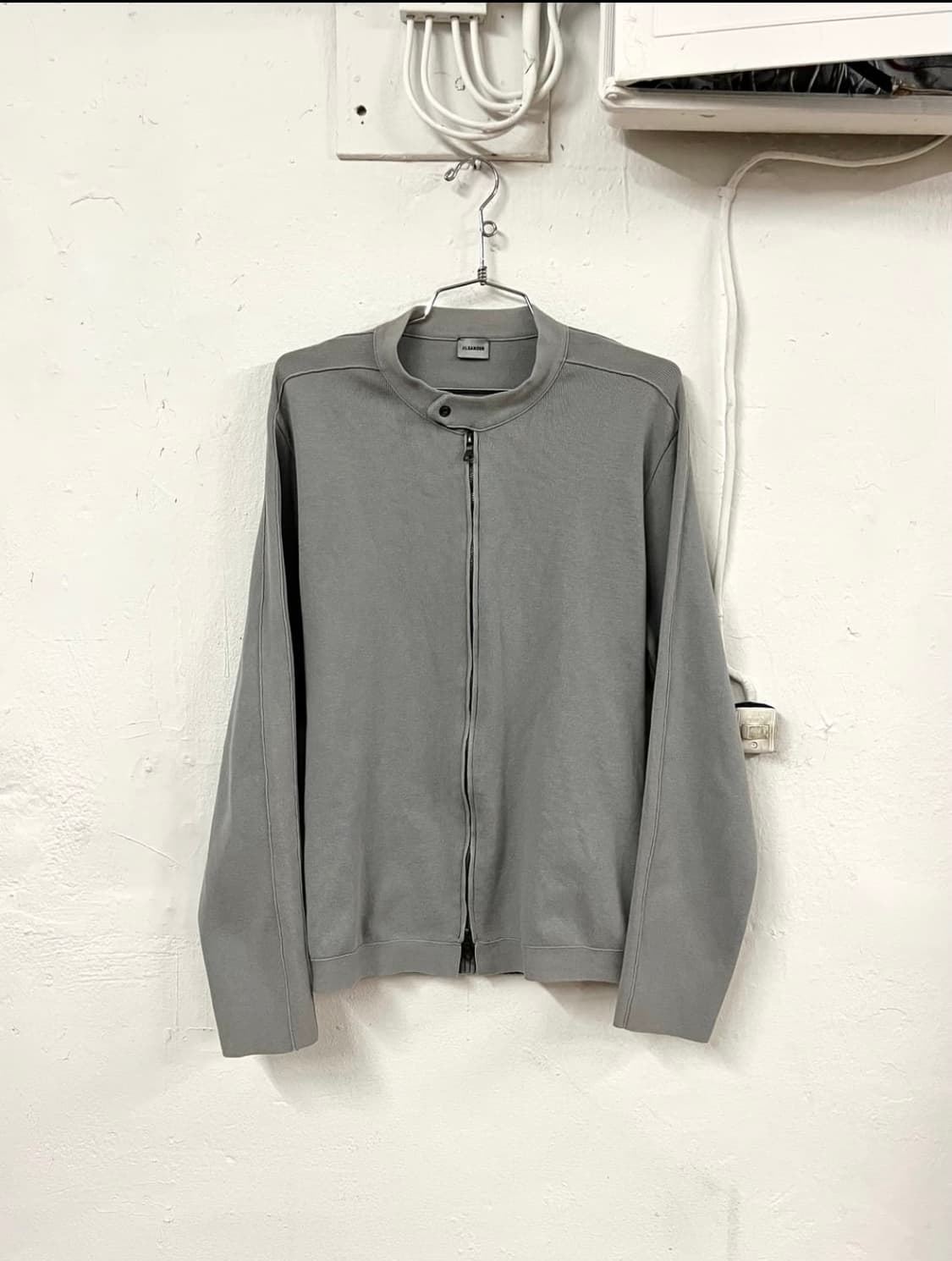 질샌더 라프시몬스 입체 플리츠 니트 집업 상품이미지1