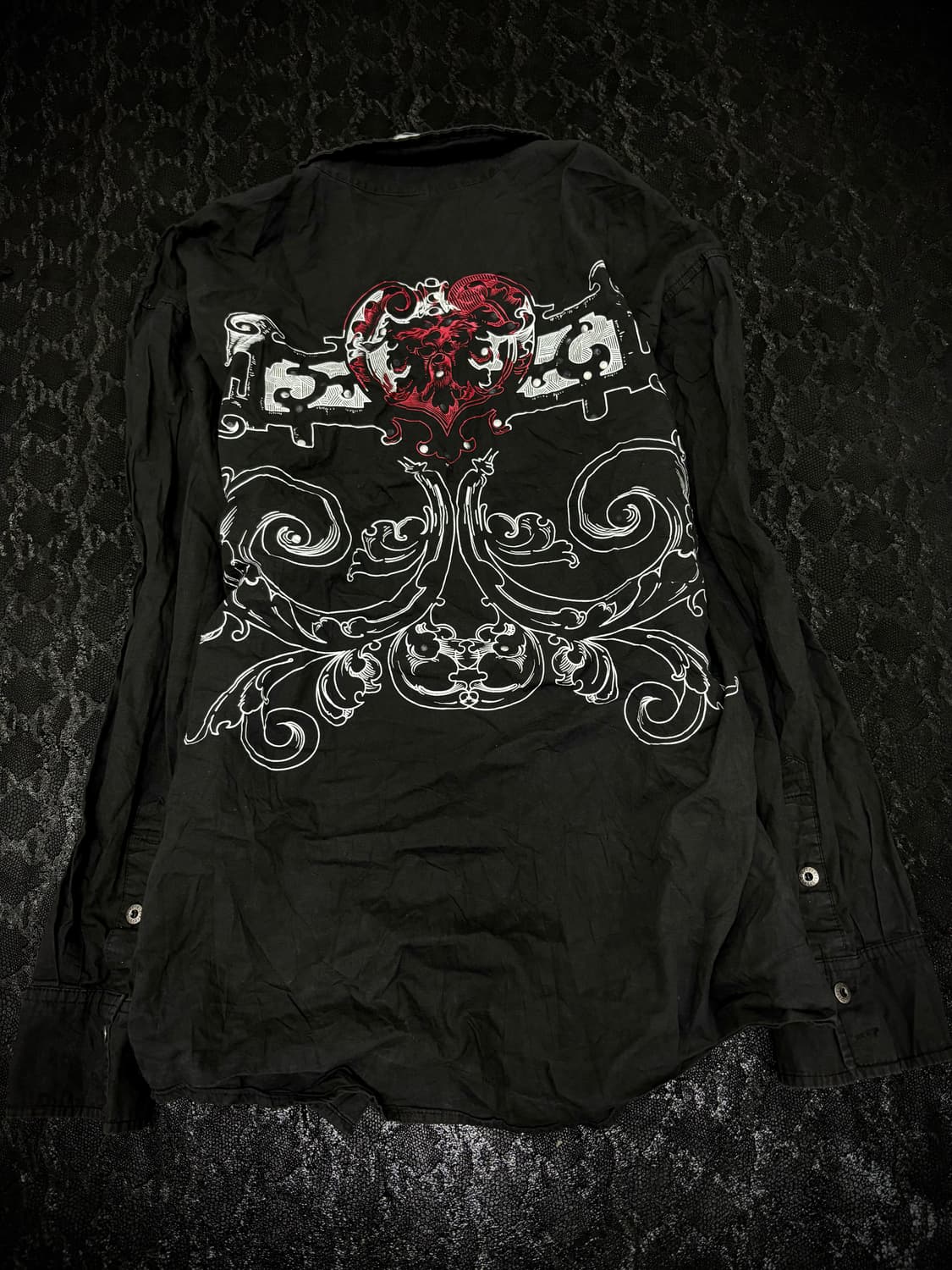 “Vintage” 00’s V-Kei Gothic Print Shirts 상품이미지6