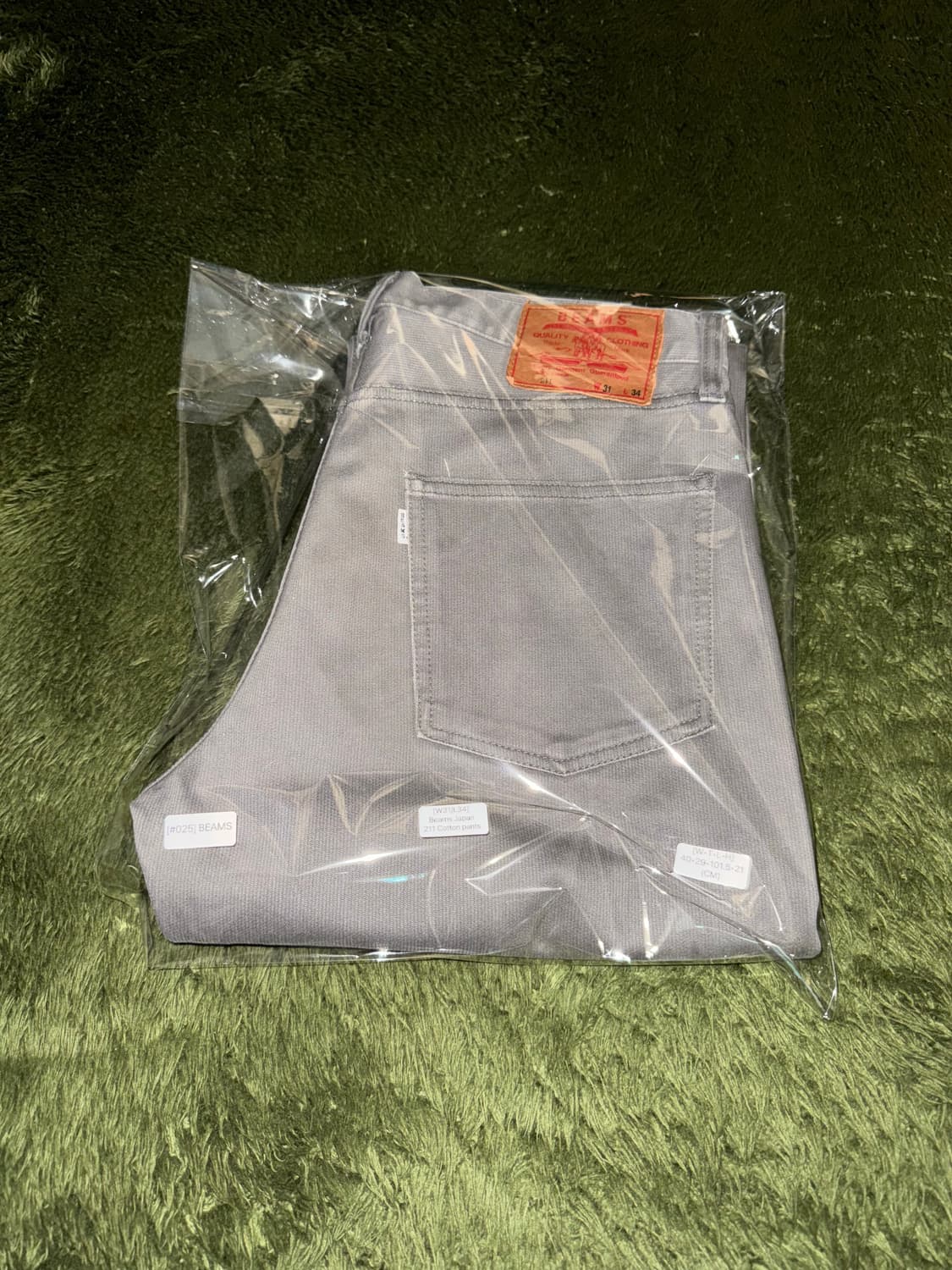 [W31/L34] BEAMS 빔즈 211 오리지널 데님 팬츠 그레이 상품이미지10