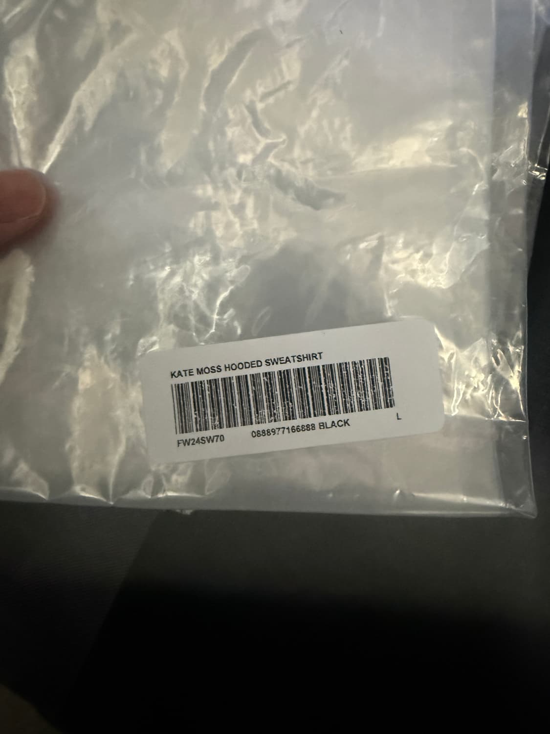 L사이즈 슈프림 케이트 모스 후드 블랙 상품이미지4