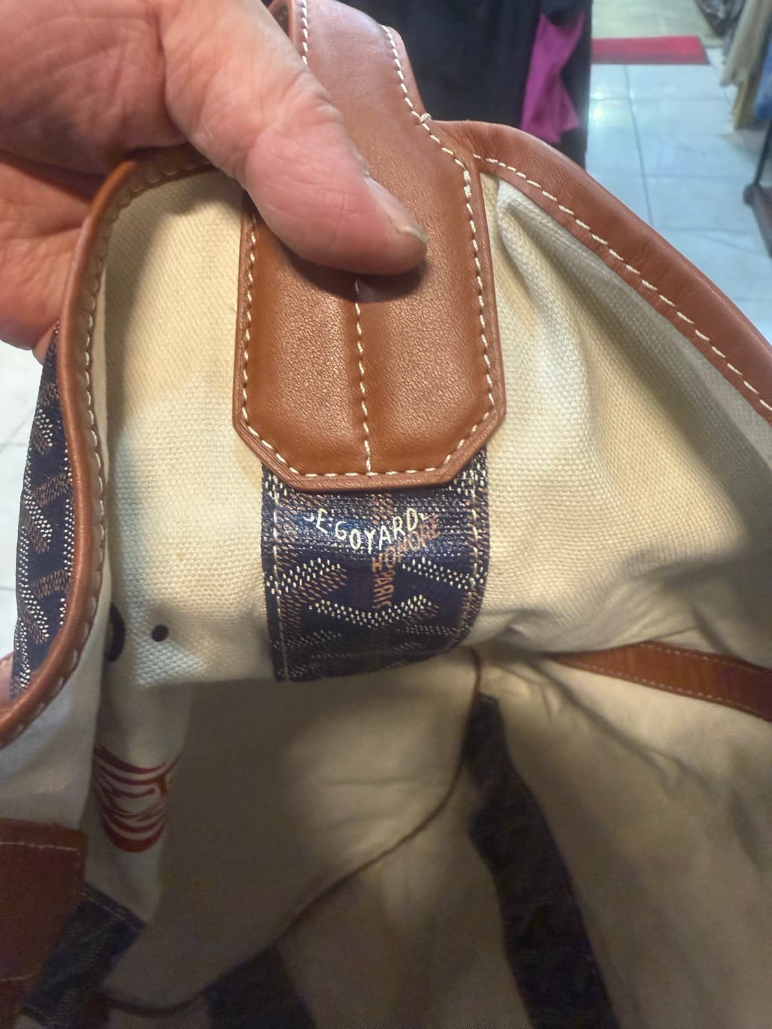 정품 고야드 벨하라 리버시블 쇼퍼백 팝니다 상품이미지9