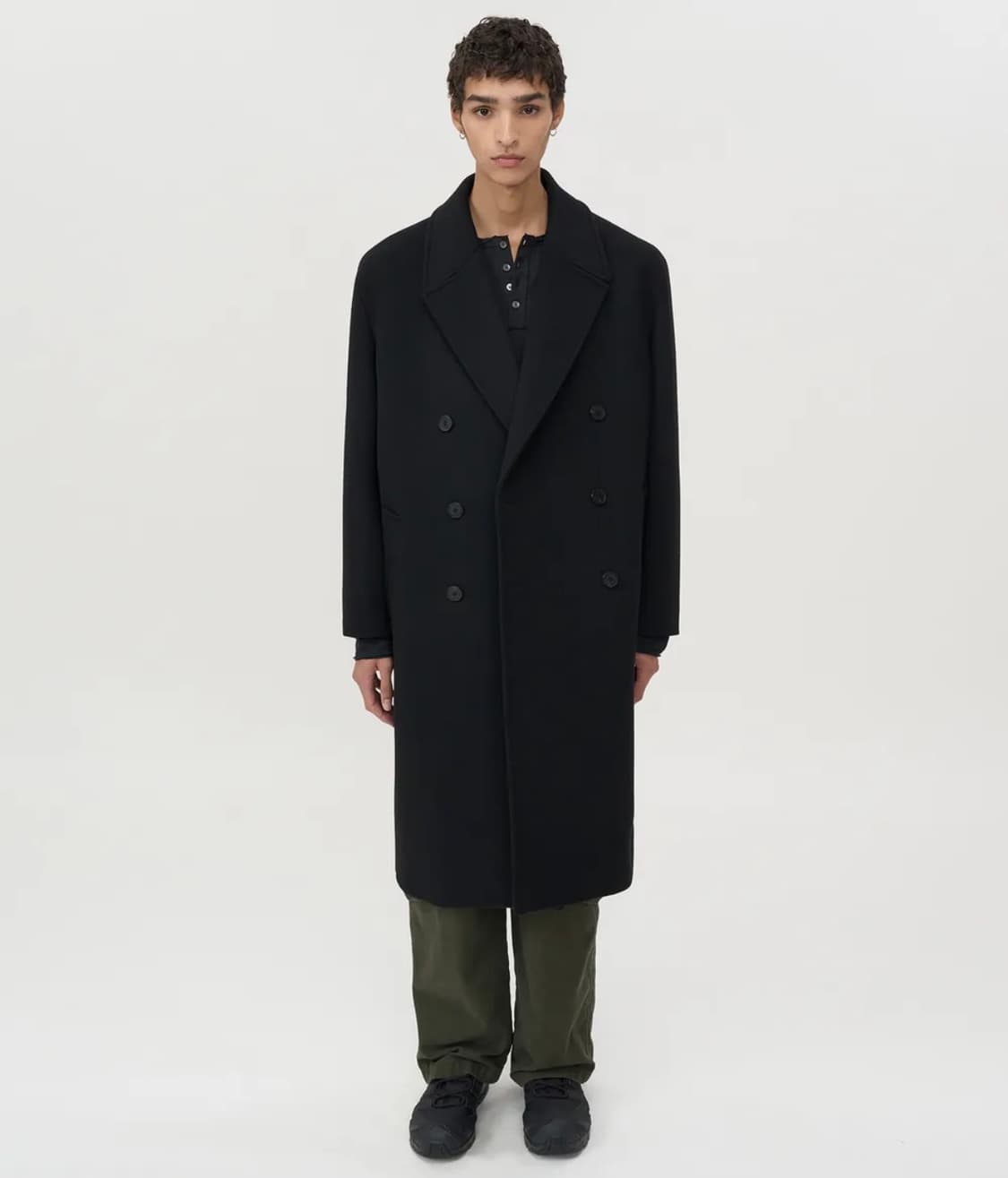 인사일런스 캐시미어 더블 롱 코트 상품이미지1