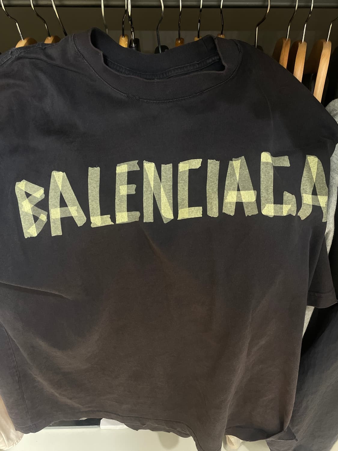 Balenciaga 테이프로고 반팔 L 상품이미지1
