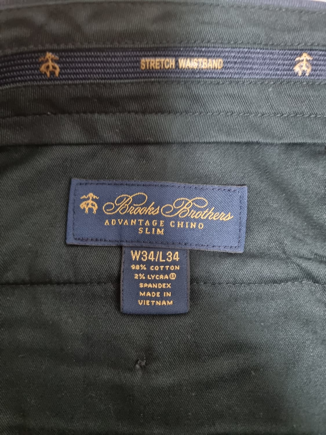 브룩스 브라더스 어드벤티지 치노 팬츠 슬림 네이비(34X34) 상품이미지3
