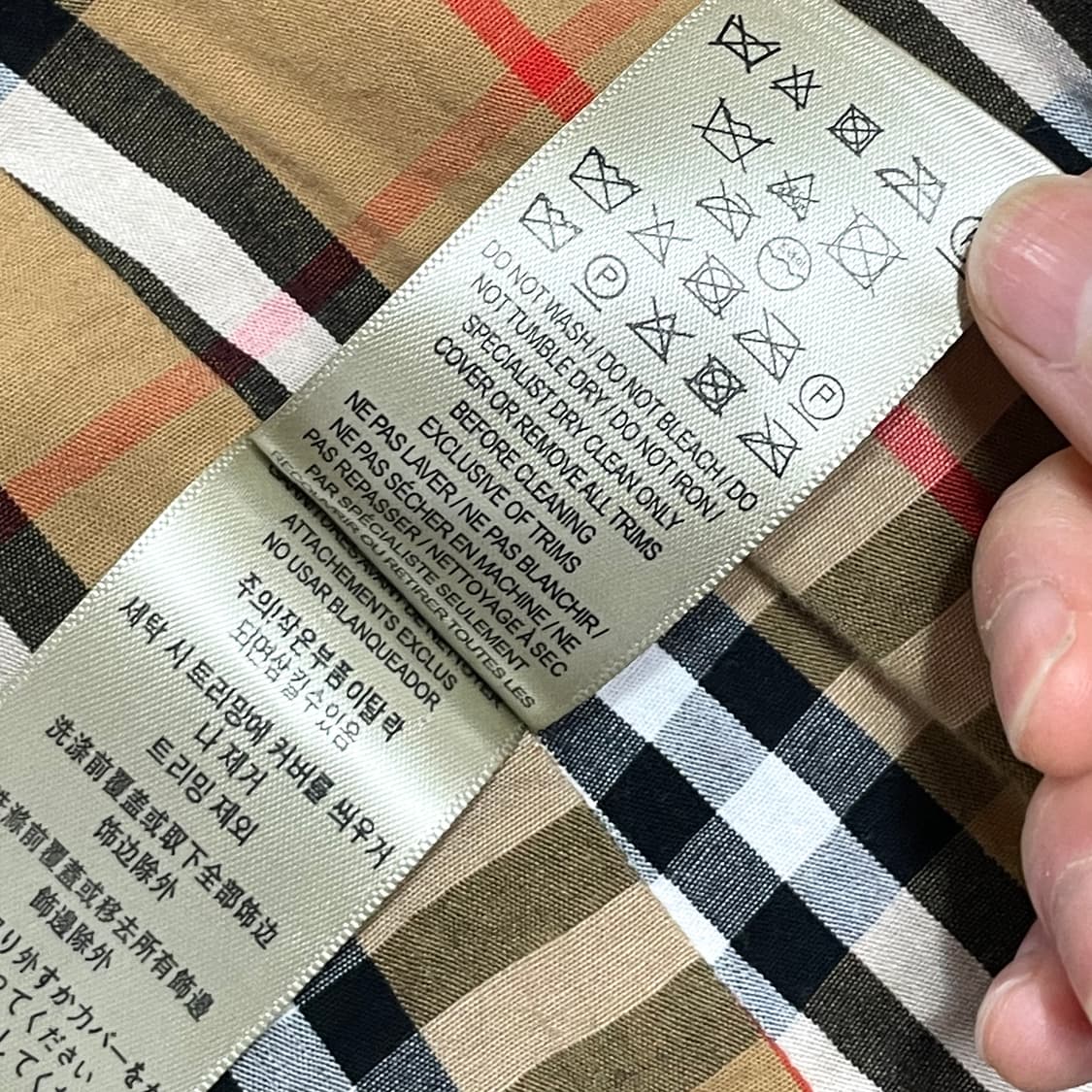 버버리 레드 떡볶이 코트 아동6Y/120 상품이미지8