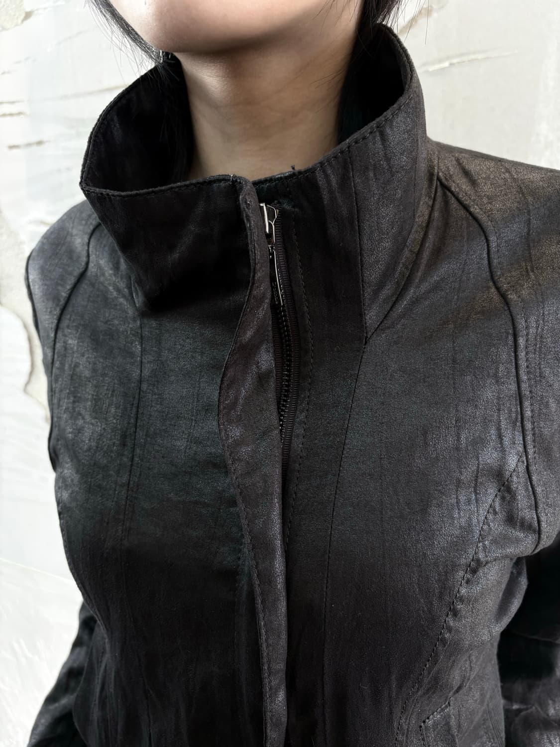 texture diagonal jacket 상품이미지2