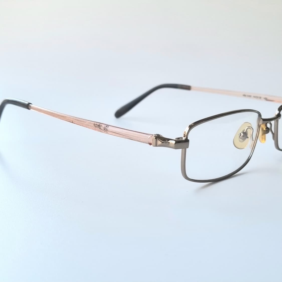 데드스탁 긱시크 사각 메탈 콤비 안경테 1286 상품이미지5