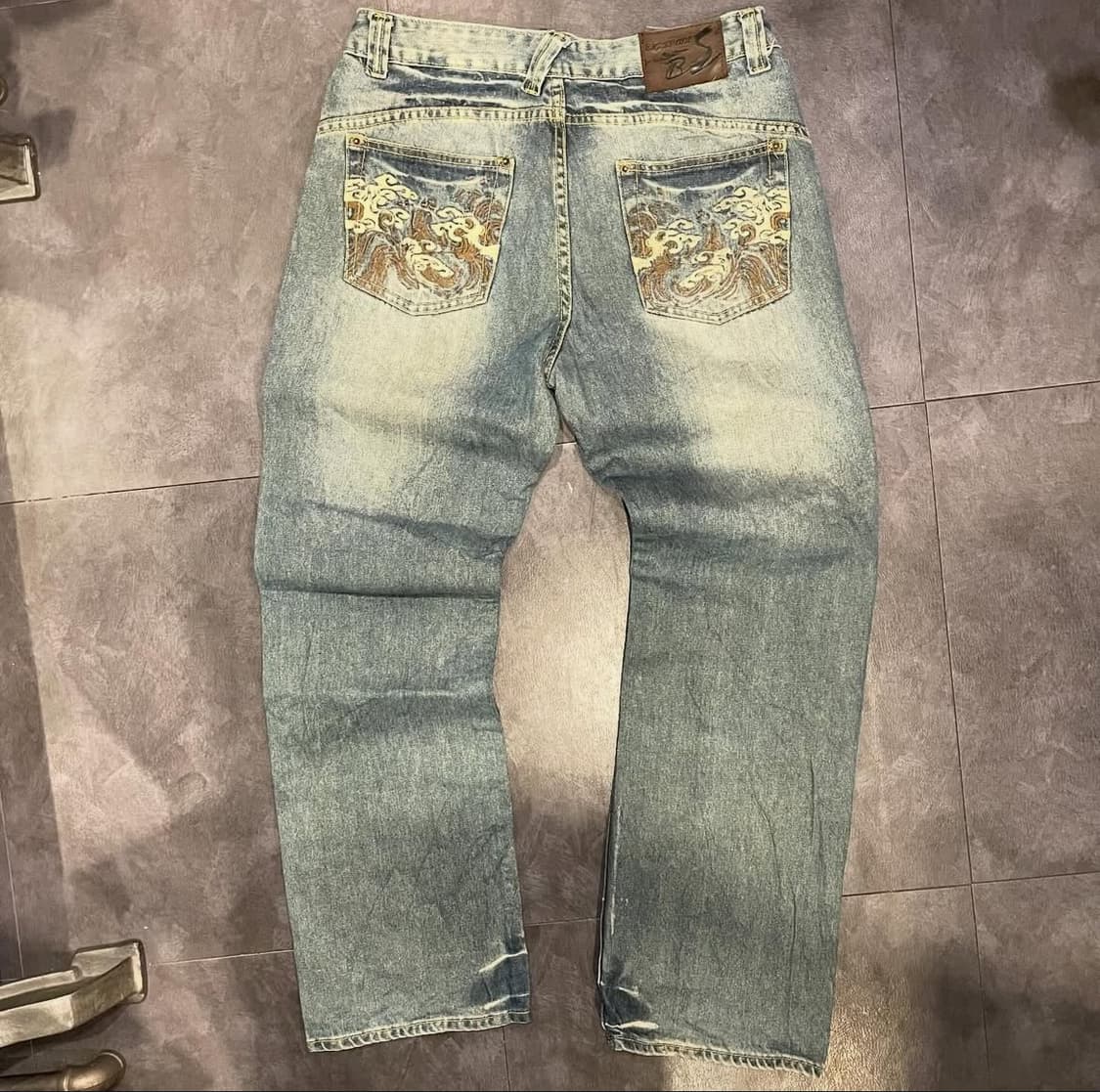 [IM] jean Big Spade jieans 힙합데님 자수 워싱 팬츠 상품이미지9