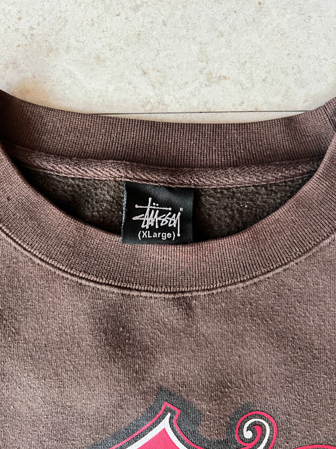 빈티지 00s 스투시 스웨트셔츠 브라운 상품이미지6