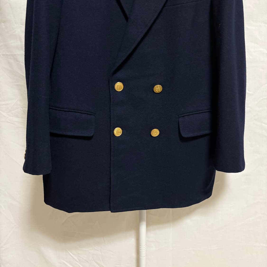제이프레스 울 더블 금장 블레이저 자켓 / 네이비, M 상품이미지3