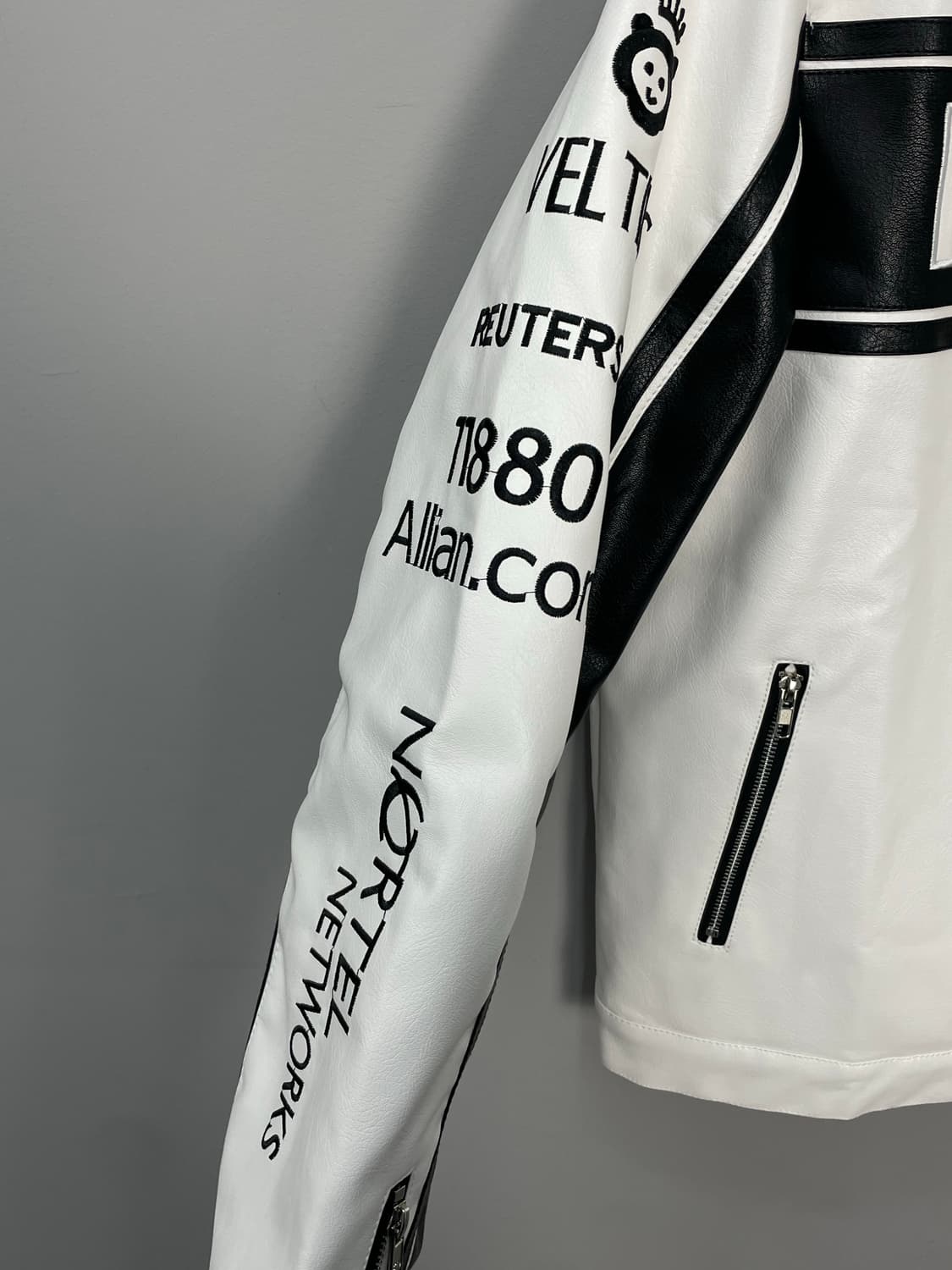 메르세데스 벤츠 바이크 가죽 자켓 H1384 상품이미지5