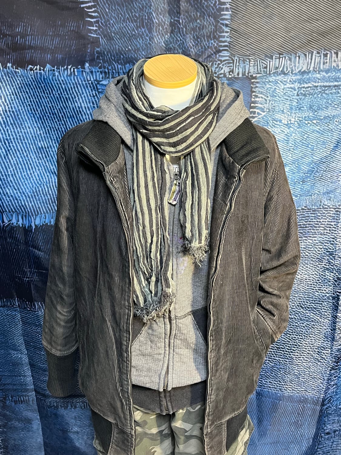 코듀로이 하이넥 집업 자켓 상품이미지6