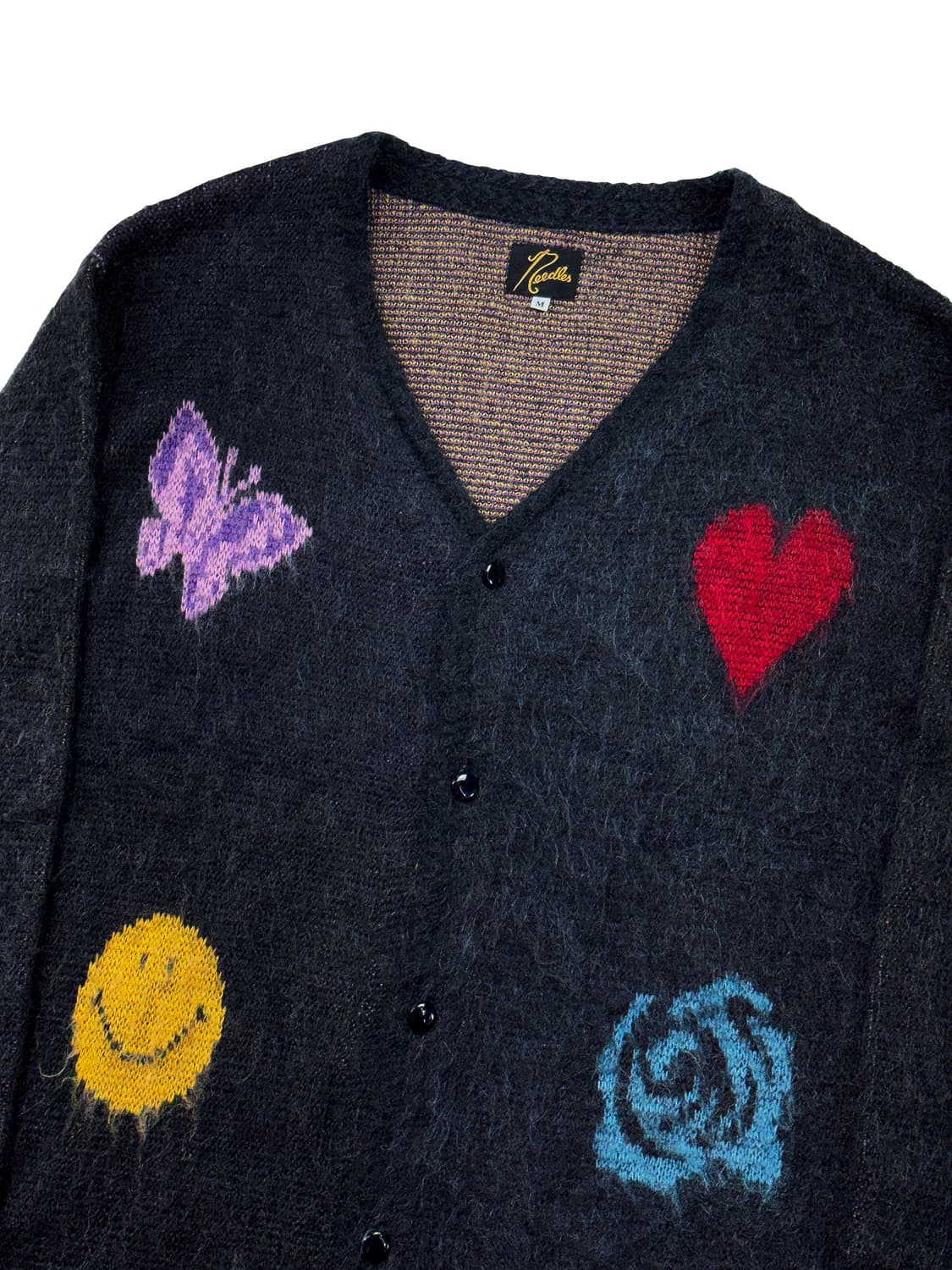 니들스 x 스튜디오스 모헤어 빠삐용 가디건 블랙 상품이미지3