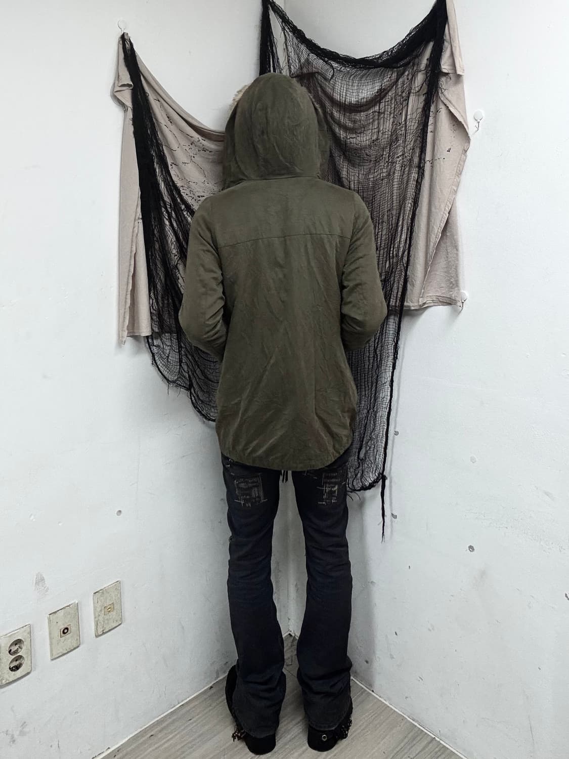 Grunge Mood Fur Trimming Parka 상품이미지2