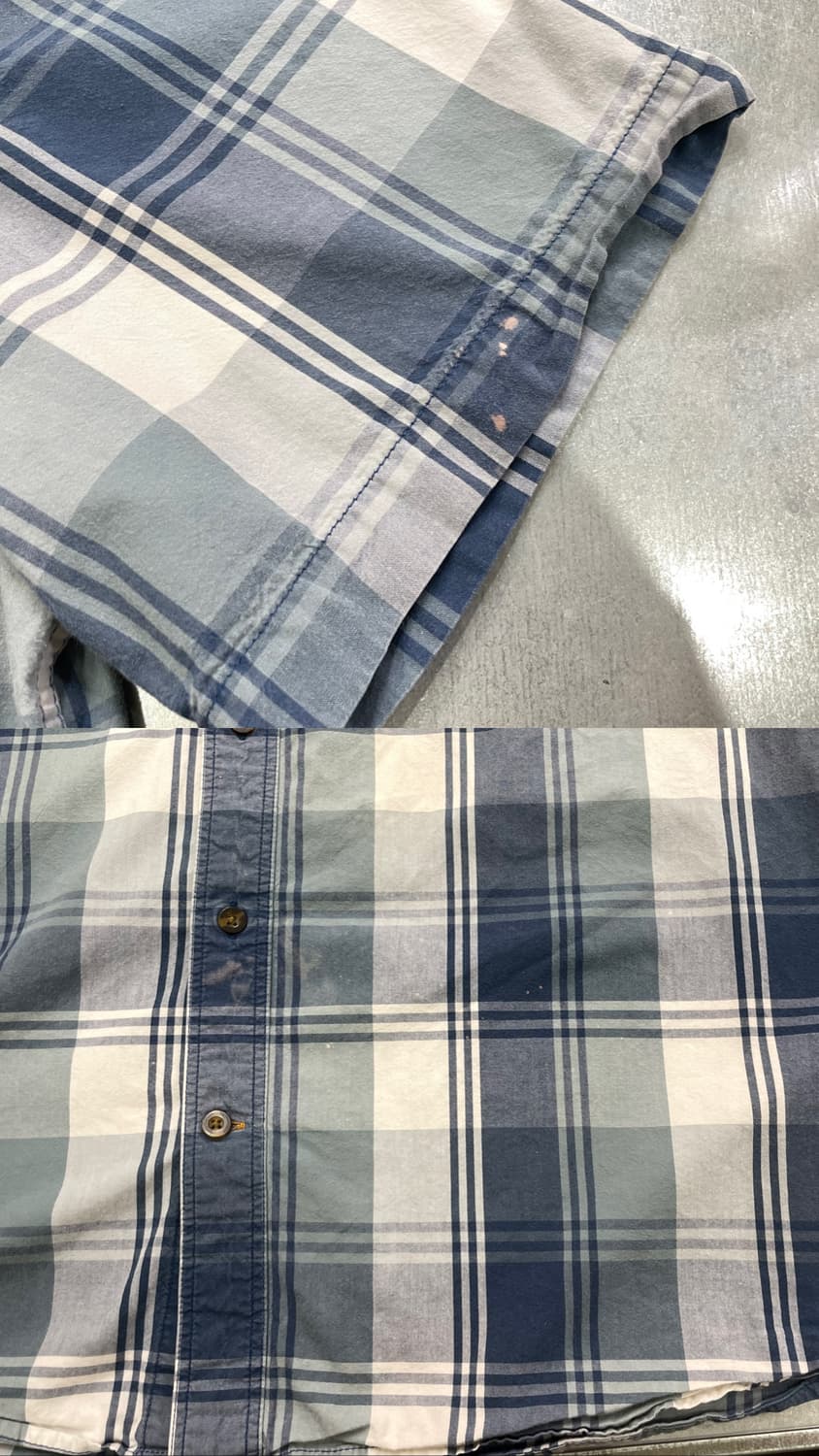 (XL) Charhartt 칼하트 체크 반팔 셔츠 릴렉스드핏 상품이미지9