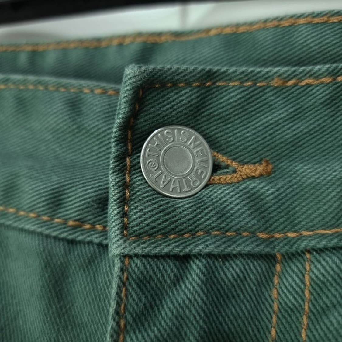 [디스이즈네버댓] 더블니 크랙 카펜터 팬츠 그린 M19545 상품이미지7