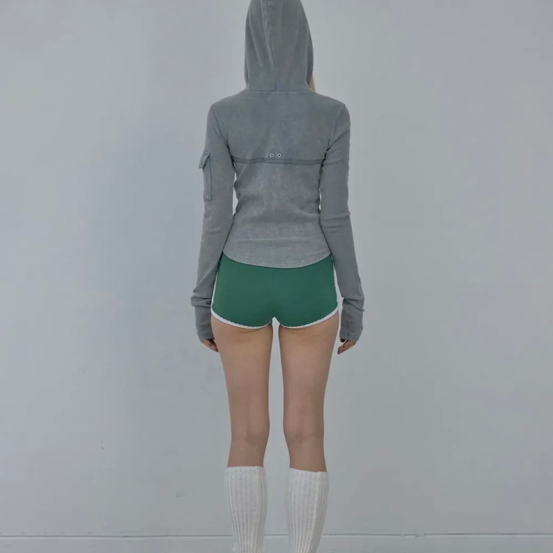 스컬프터 후드집업 Washed Bondage  Washed Sage 상품이미지2