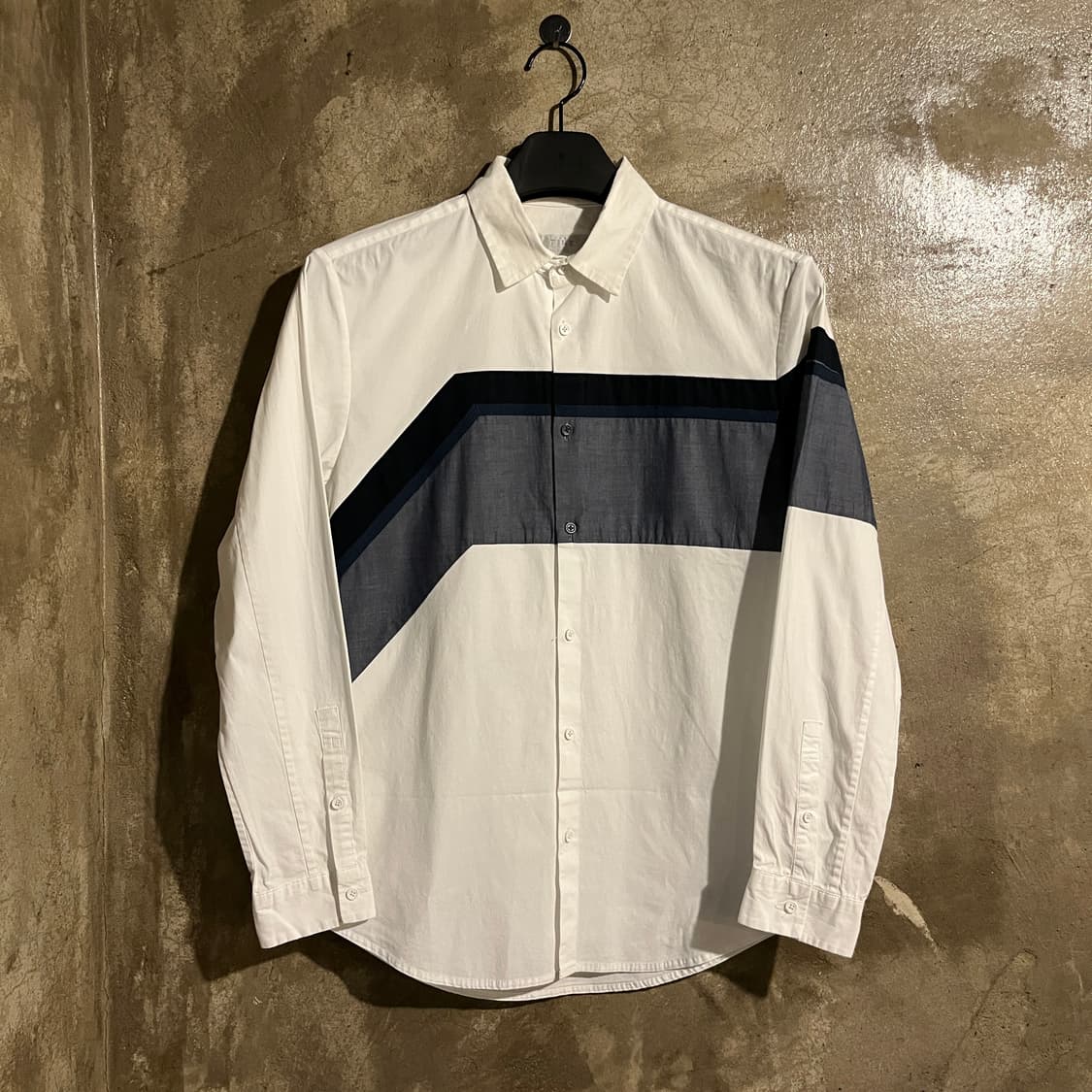 타임 배색 셔츠 상품이미지1