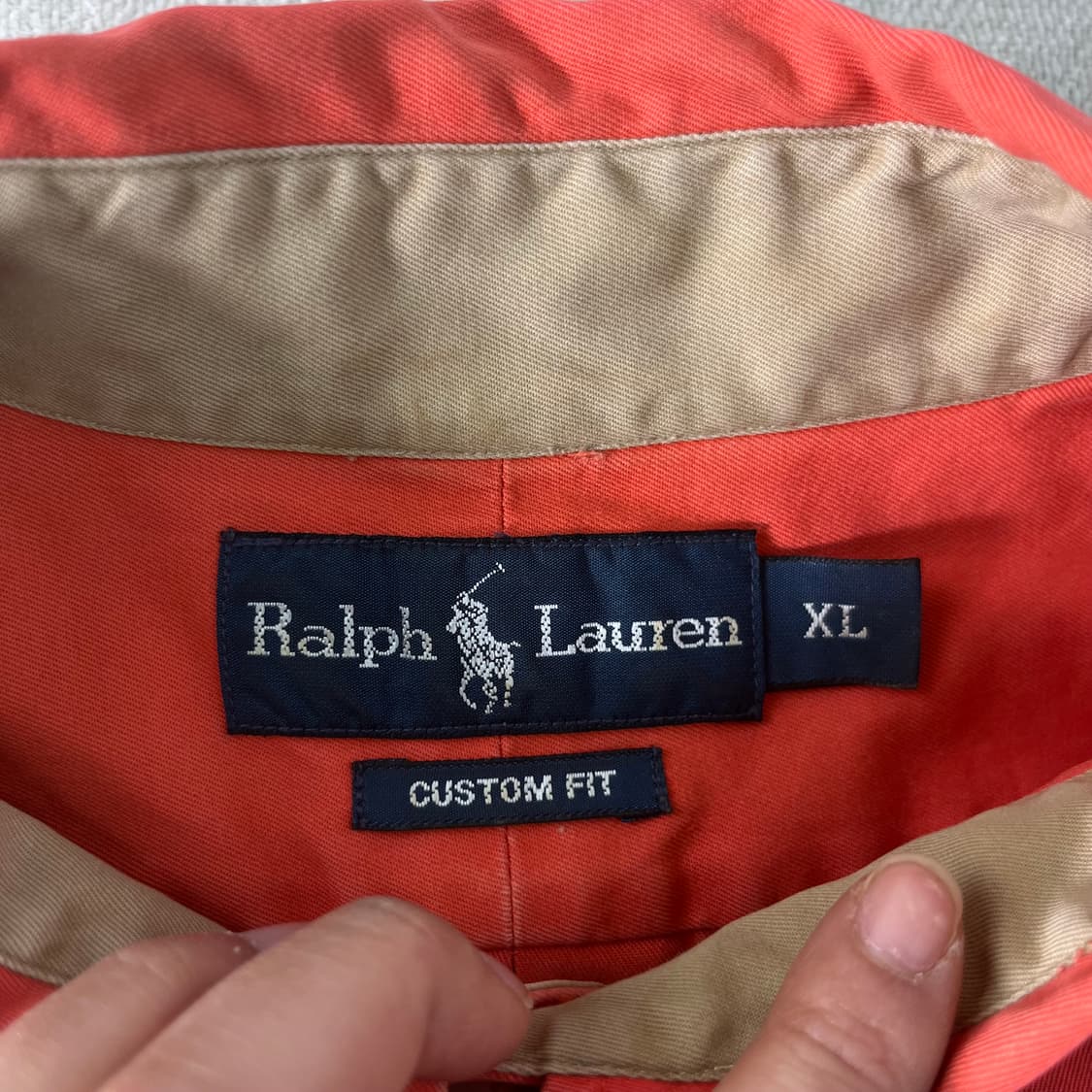 105 폴로랄프로렌 코튼 오렌지 셔츠  상품이미지4