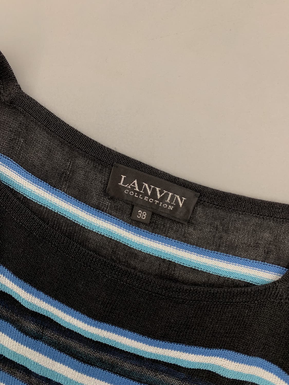 85-90 랑방 슬리브리스 시스루 탑  상품이미지4