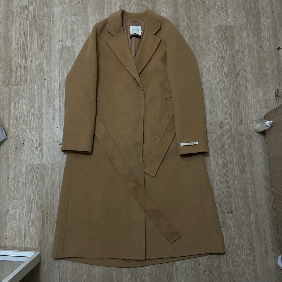 잇미샤 여성 캐시미어 블렌드 핸드메이드 트렌치코트  상품이미지1