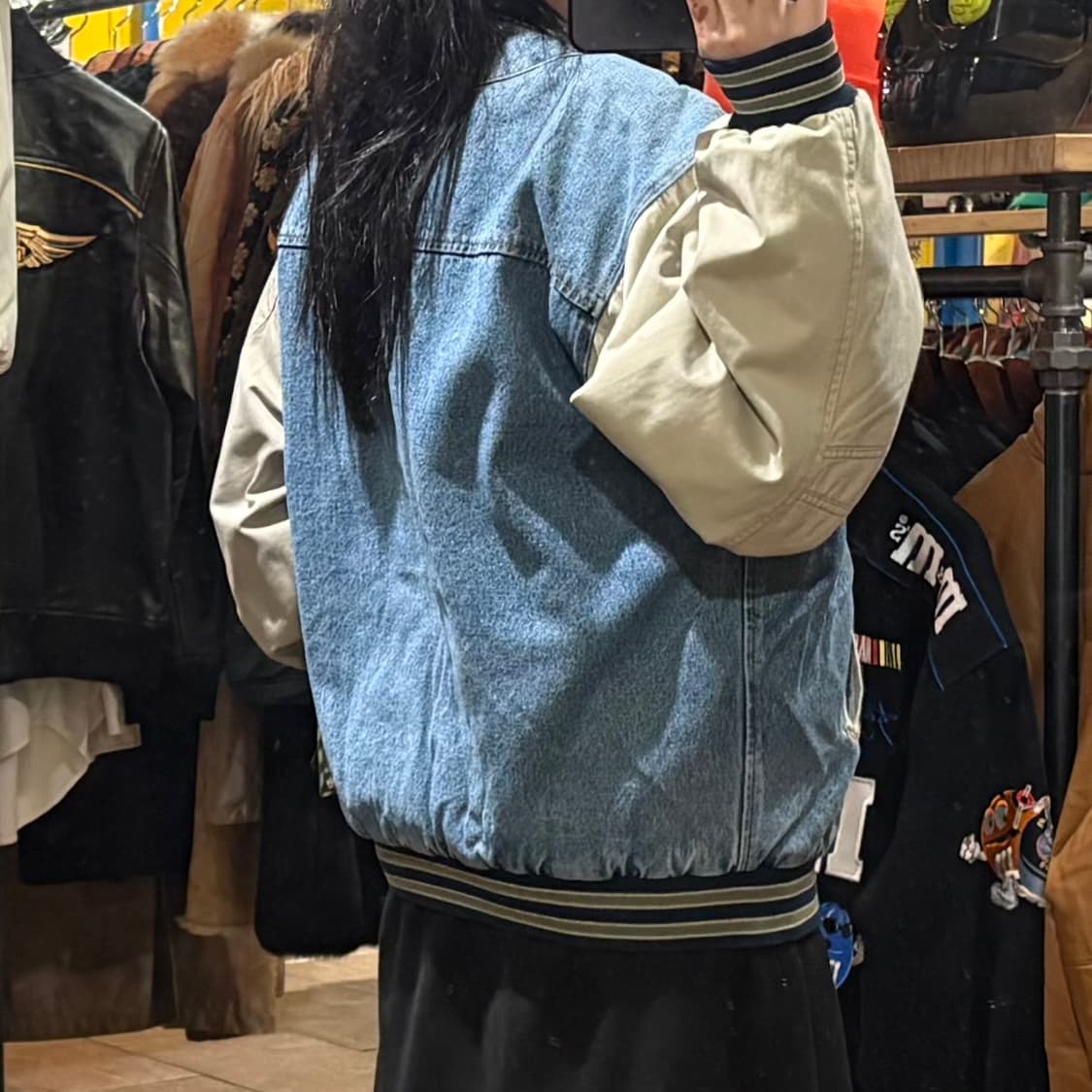 [HI] VTG 데님바시티자켓 연청 상품이미지5