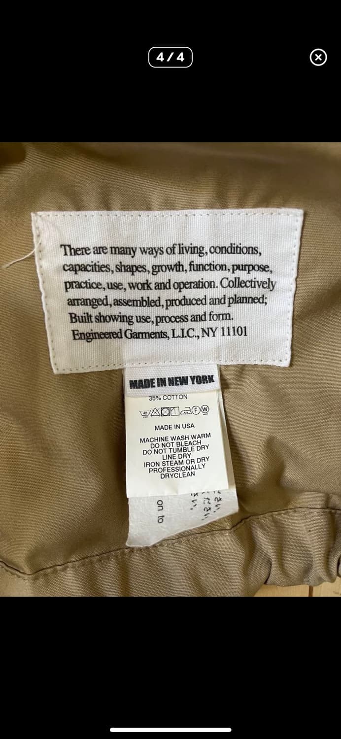 엔지니어가먼츠 코튼 라이더 자켓 M 상품이미지4