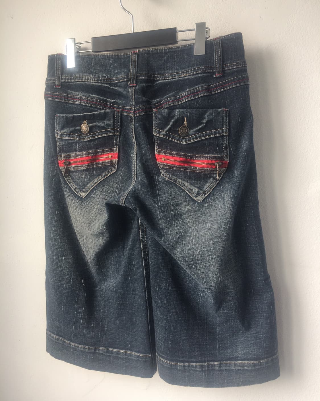 Washing denim half pants 상품이미지3
