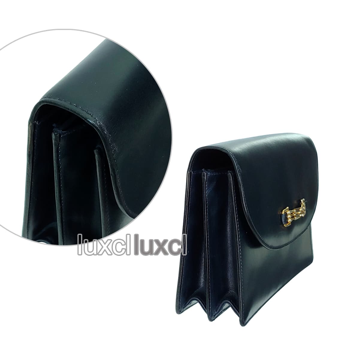 [정품] 셀린느 크레시 빈티지 가죽 클러치백 상품이미지5