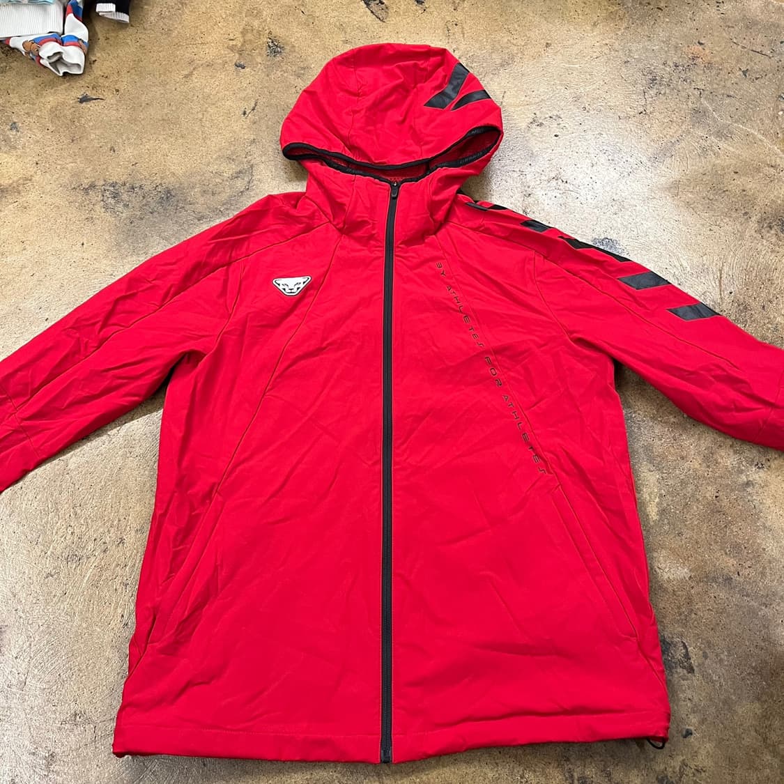 [정품/XL] 다이나핏 레드 바람막이 후드 집업 b14 상품이미지3