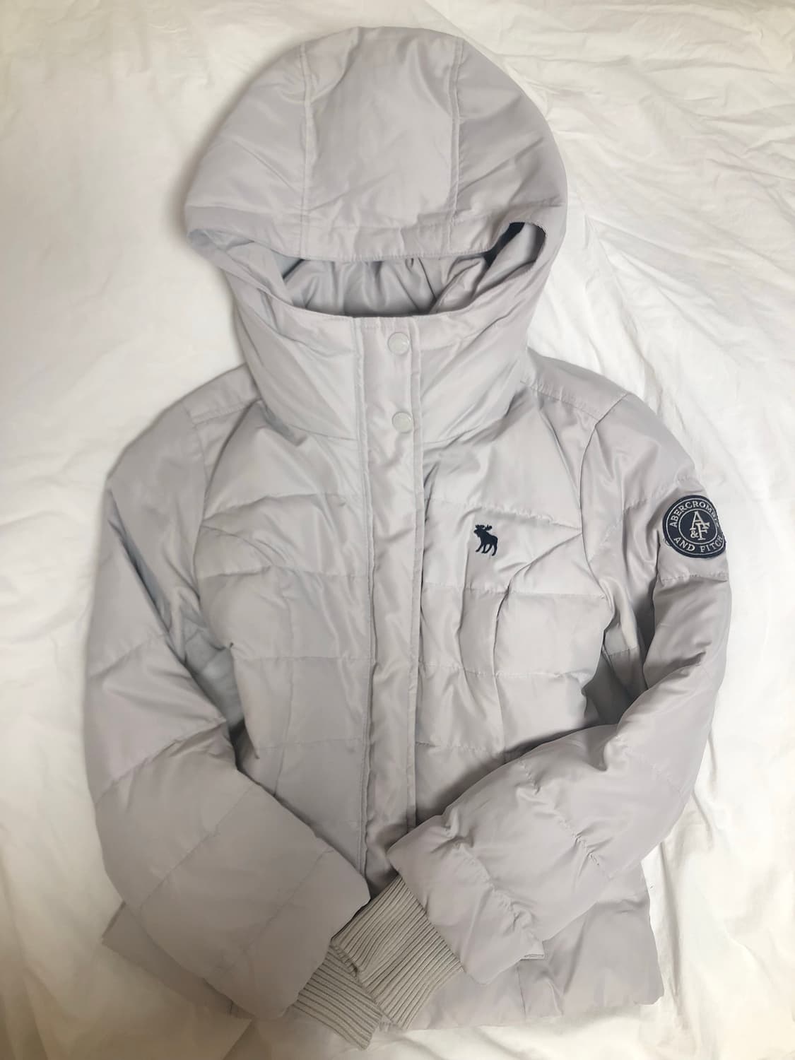 아베크롬비 y2k 순록 딱붙핏 슬림 후드 패딩 자켓 상품이미지1