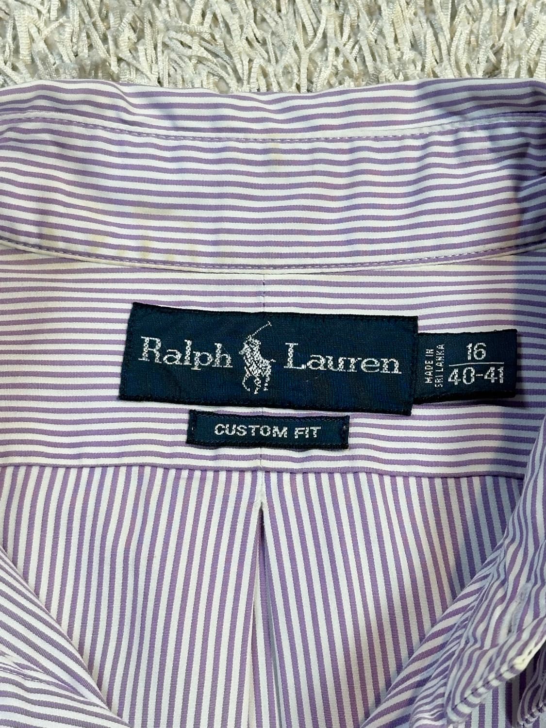 폴로 랄프로렌 그린포니 스트라이프 셔츠 퍼플 상품이미지4
