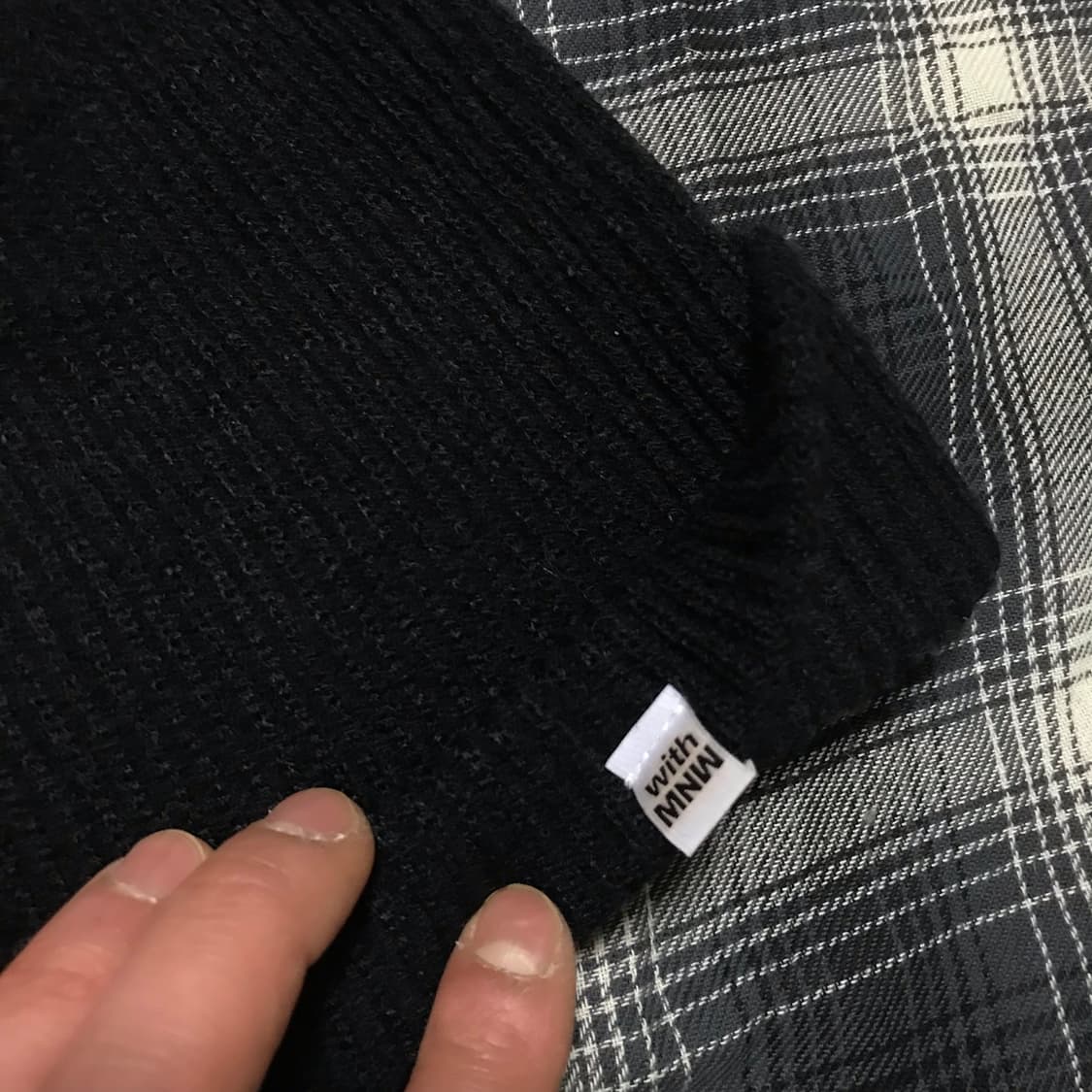 스펙테이터 산하 with mnw 아크릴 블랙 비니 상품이미지2