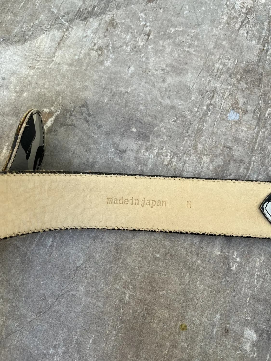 베이프 A Bathing Ape의 카모 패턴 가죽 벨트 상품이미지4