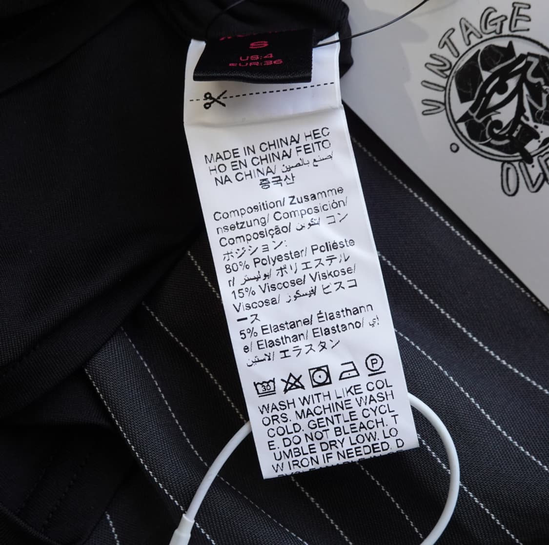 빈티지 핀스트라이프 프릴 미니 스커트팬츠 1885 상품이미지8