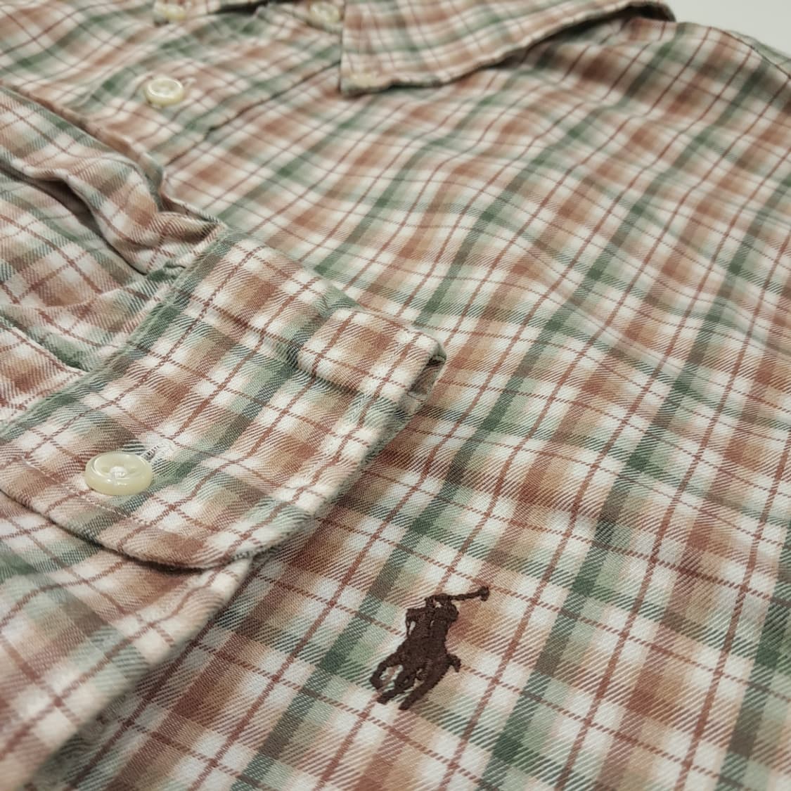 CL629 3XB 폴로 00s 태터솔체크 버튼다운 멀티컬러 셔츠 남방 상품이미지4