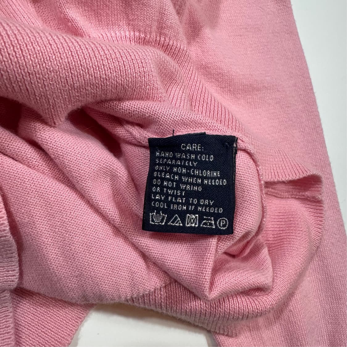 폴로 랄프로렌 핑크 브이넥 코튼 니트 상품이미지4