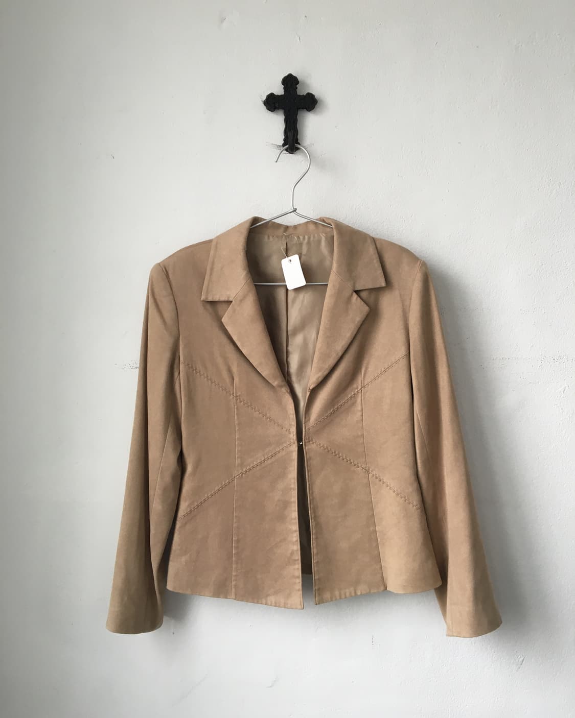 Line detail suede jacket 상품이미지2